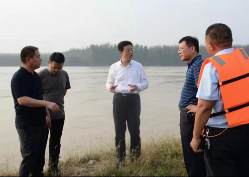 高青县委书记王金栋调研黄河防汛工作