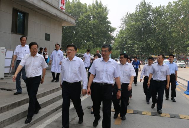 市政府副市长盖卫星,市卫计委主任宋晓东,市迎审办,张店区,高新区